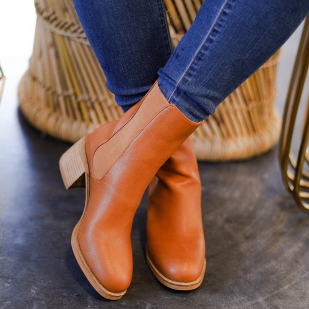 Brown booties